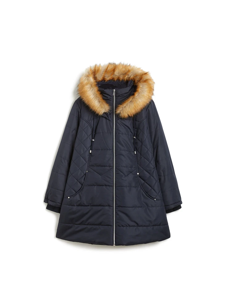 Manteau matelassé à capuchon