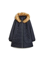 Manteau matelassé à capuchon
