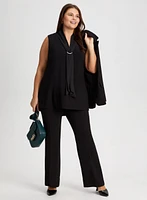 Short Blazer & Wide Leg Pants