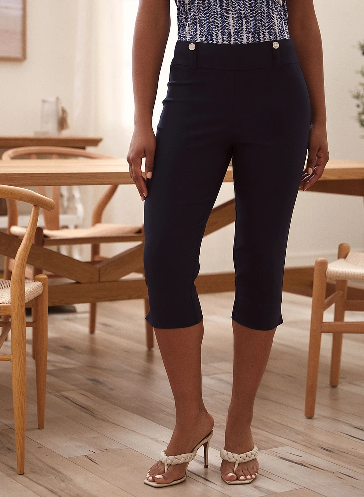 Pull-On Bengaline Capris