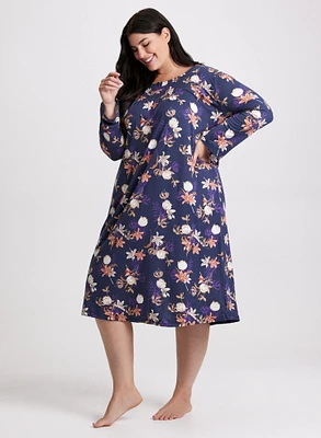 Floral Print Nightgown