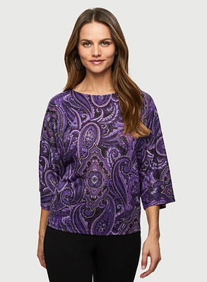 Paisley Print Top