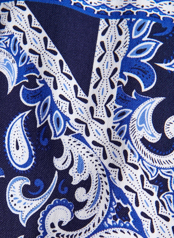 Paisley Print Capris