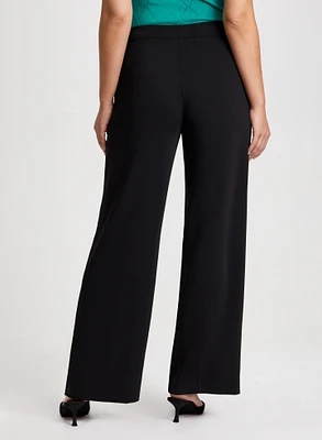 Pantalon Olivia à jambe large surpiqûres – régulier