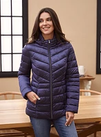 Packable Vegan Down Quilted Coat