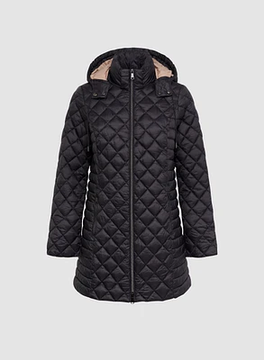 Manteau matelassé à capuche amovible