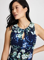 Floral Pleated Midi Dress