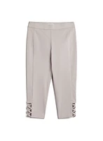 Cross Detail Capris