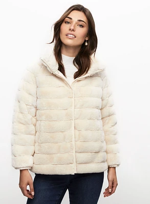 Reversible Faux Fur Coat