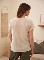 T-shirt basique à encolure en V