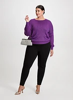 Pull manches bouffantes et pantalon étroit