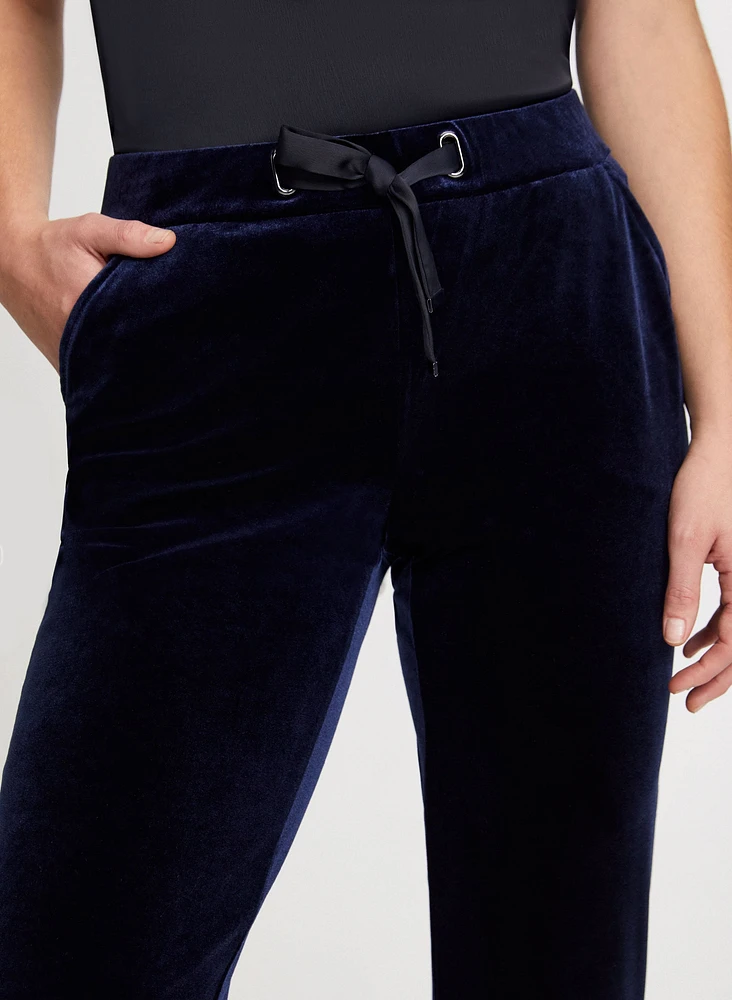 Pull-On Velour Pants