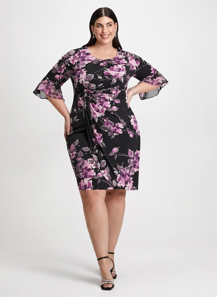 Floral Print Sheath Dress