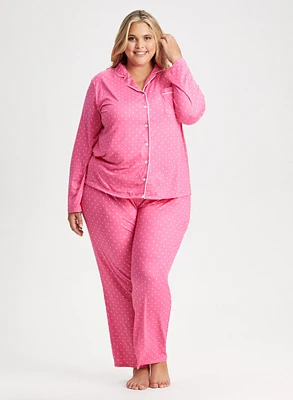 Polka Dot Print Pyjama Set