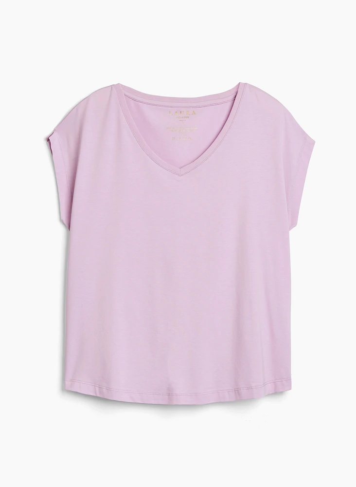 Solid Cotton Modal Tee