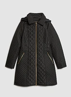 Diamond Quilted Coat