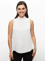 Pearl Embellished Sleeveless Top