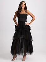 Tiered Corset-Style Dress