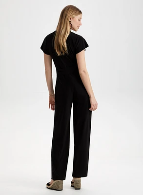 Wide Leg V-Neck Jumpsuit