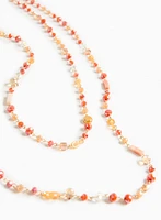 Layered Mixed Bead Necklace