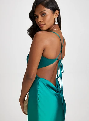 Satin Slip Ombre Gown