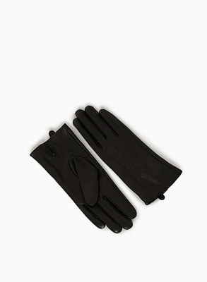 Two-Tone Leather Gloves