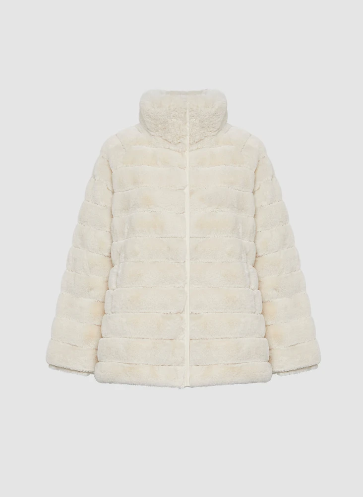 Reversible Faux Fur Coat