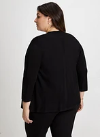 Open Front Knit Cardigan