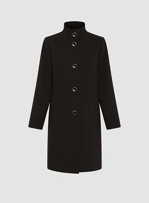 Structured Button Front Coat