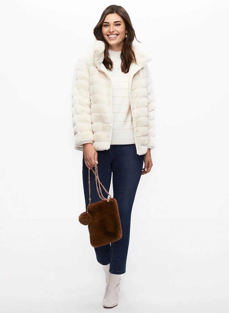 Reversible Faux Fur Coat