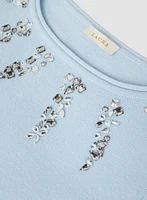 Rhinestone Detail Sweater