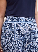 Paisley Print Capris