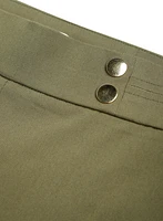 Pull-On Button Detail Pants