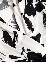 Floral Print Wrap-Style Top