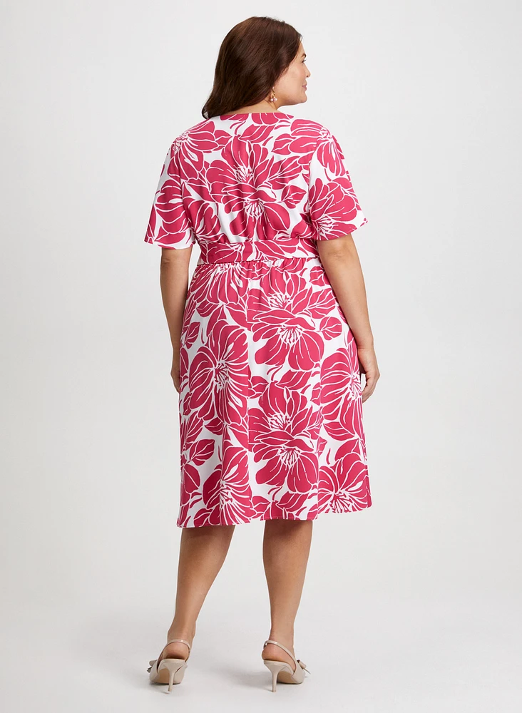 Floral Print Fit & Flare Dress