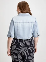 Veste ultra courte en denim