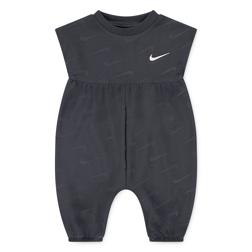 NIKE INFANT SWOOSH MOTION JUMPSUIT 'DARK GREY'