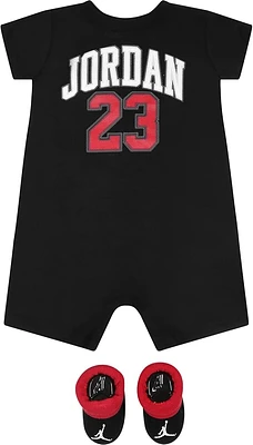 Jordan Baby Boys 23 Logo Romper and Booties 2 Piece Set
