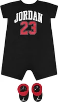 Jordan Baby Boys 23 Logo Romper and Booties 2 Piece Set