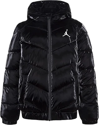 JORDAN Shiny Chevron Quitling Jacket (Filles)
