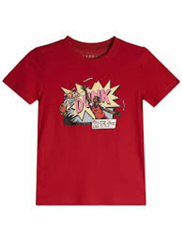 AIR JORDAN COMICS DUNK T-SHIRT - RED