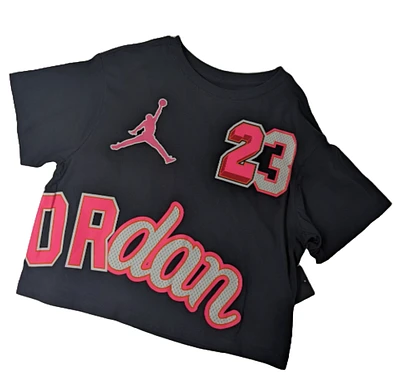 Girls' Jordan Brand T-Shirt - Black - Pink