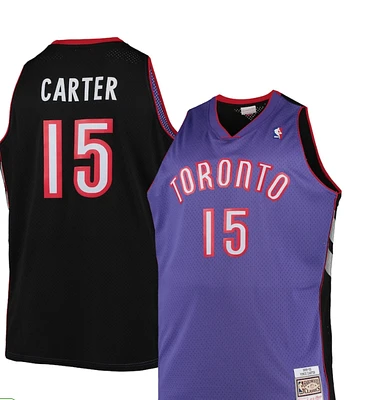 Men's Mitchell & Ness Vince Carter Purple Toronto Raptors Big Tall 1999/00 Hardwood Classics Swingman Jersey