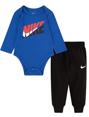 Nike Baby Boys' Long Sleeve Bodysuit and Joggers 2-Piece Outfit Set