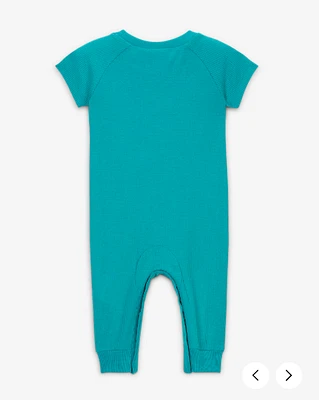Nike Essentials Baby (0-9M) Short Sleeve Waffle Knit Coverall