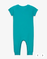 Nike Essentials Baby (0-9M) Short Sleeve Waffle Knit Coverall
