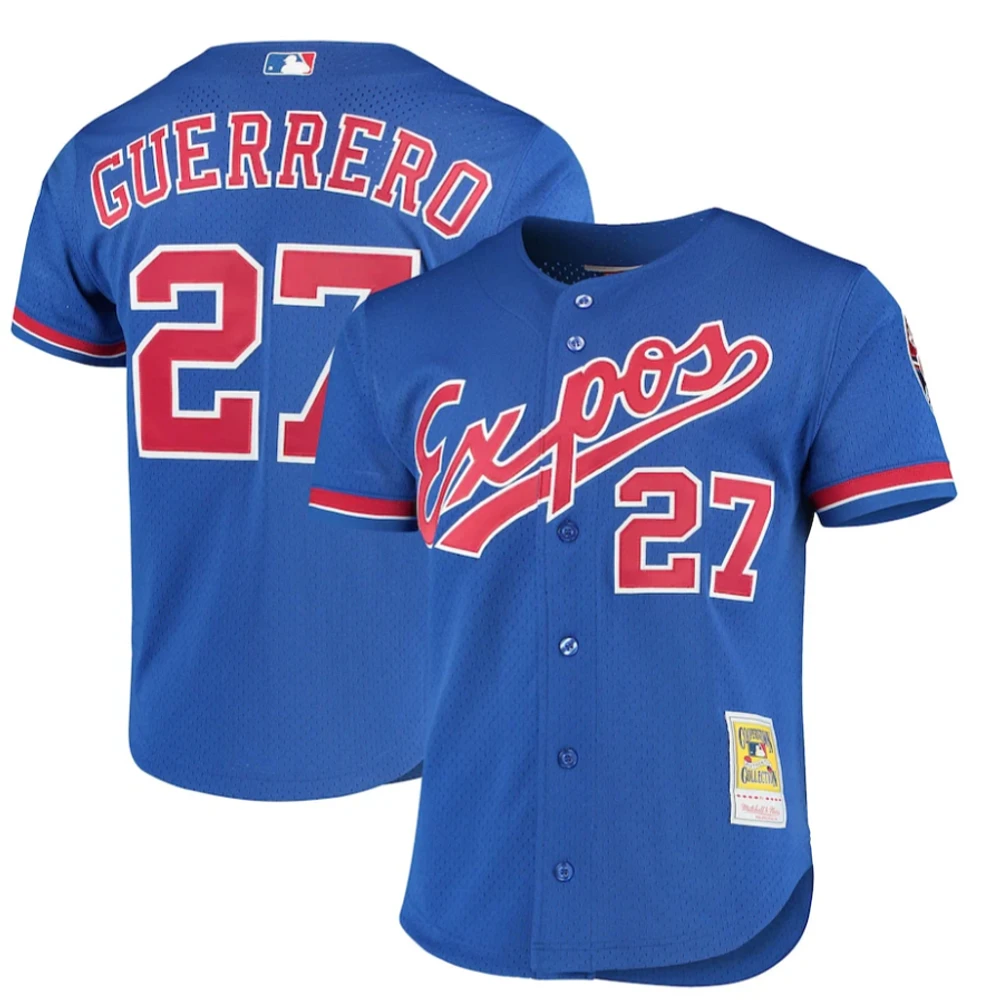 Men's Montreal Expos Vladimir Guerrero Mitchell & Ness Royal Cooperstown Collection