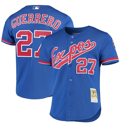 Men's Montreal Expos Vladimir Guerrero Mitchell & Ness Royal Cooperstown Collection