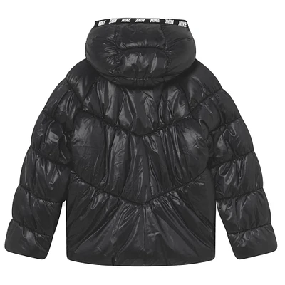 Nike Kids Black Chevron Puffer Jacket