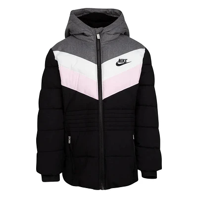 Nike Kids Chevron Puffer Jacket 'Black'